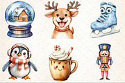 Hand Drawn Cartoon Christmas Clipart, an Illustration by Rose Art (Thumbnail 2 of 4)
