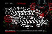 Syndicate Shadow, a Blackletter Font by alit design (Thumbnail 1 of 20)