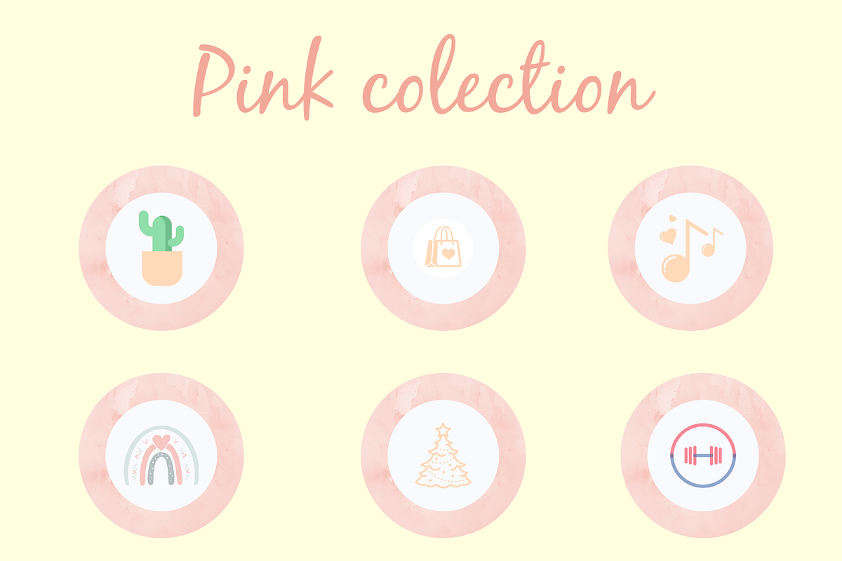 Pink Instagram Highlight Covers, a Social Media Template by HandmadeWithLove (Photo 2 of 3)