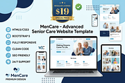 Mencare - Senior Care Website HTML, a Bootstrap Template by Themeplaza (Thumbnail 1 of 7)