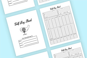 Golf Log Book KDP Interior Vector