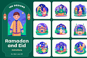 Animated Ramadan and Eid Set, a Person Illustration by Brickclay (Thumbnail 1 of 5)