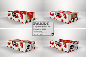 Retail Shelf Box 07 Packaging Mockup