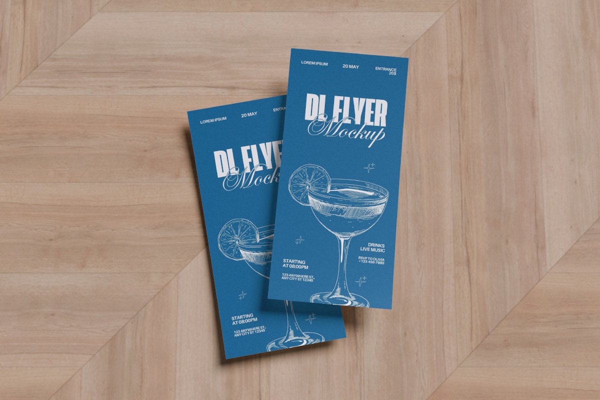 DL Flyer Mockup Bundle Set, an Advertising Mockup by Rielismee (Photo 2 of 5)