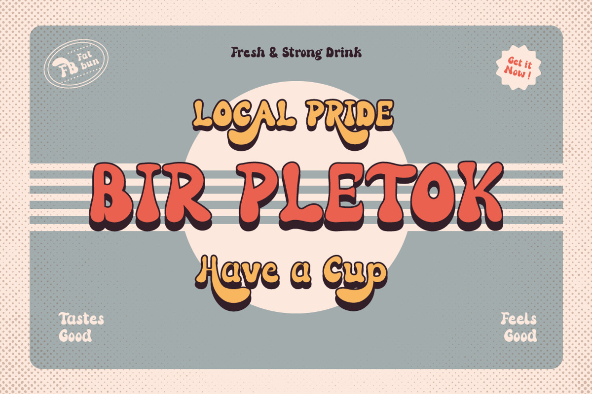 Fatbun, a Font by kerismaker (Photo 3 of 12)
