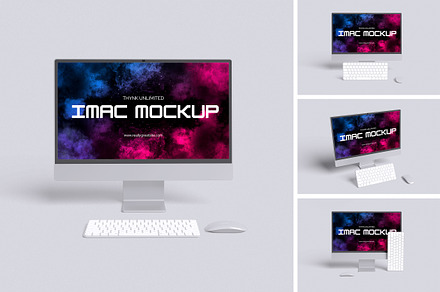 iMac Mockup, a Wearable Device Mockup by HanaSaka_Studio