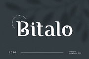 Bitalo Font, a Serif Font by Davinci Sesario (Thumbnail 1 of 3)