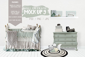 Kids Room Wall/Frame Mock Up 9