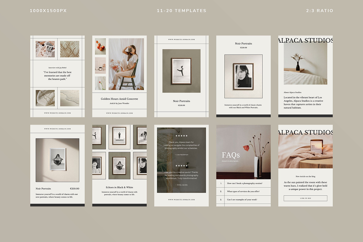 Alpaca Social Media Kit, a Social Media Template by Ruben Stom (Photo 15 of 19)