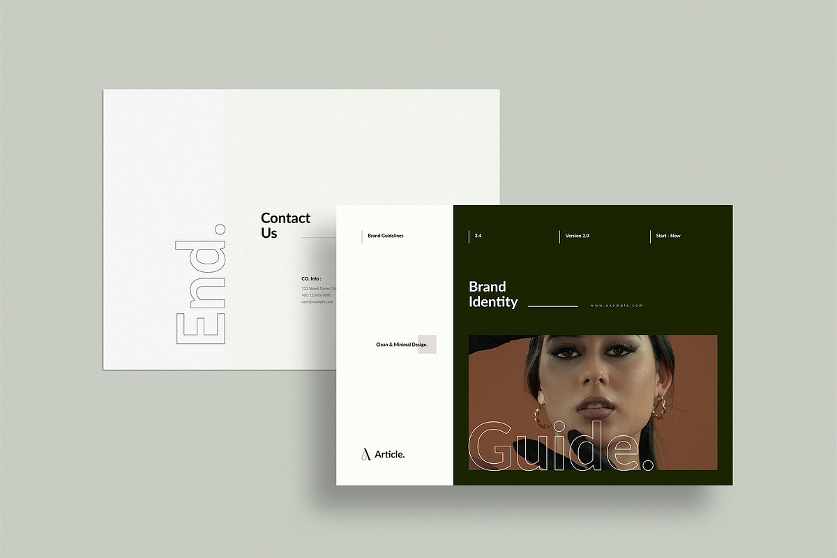 Brand Guideline Landscape Template, a Brochure Template by TemplateFolio-Shop (Photo 13 of 15)