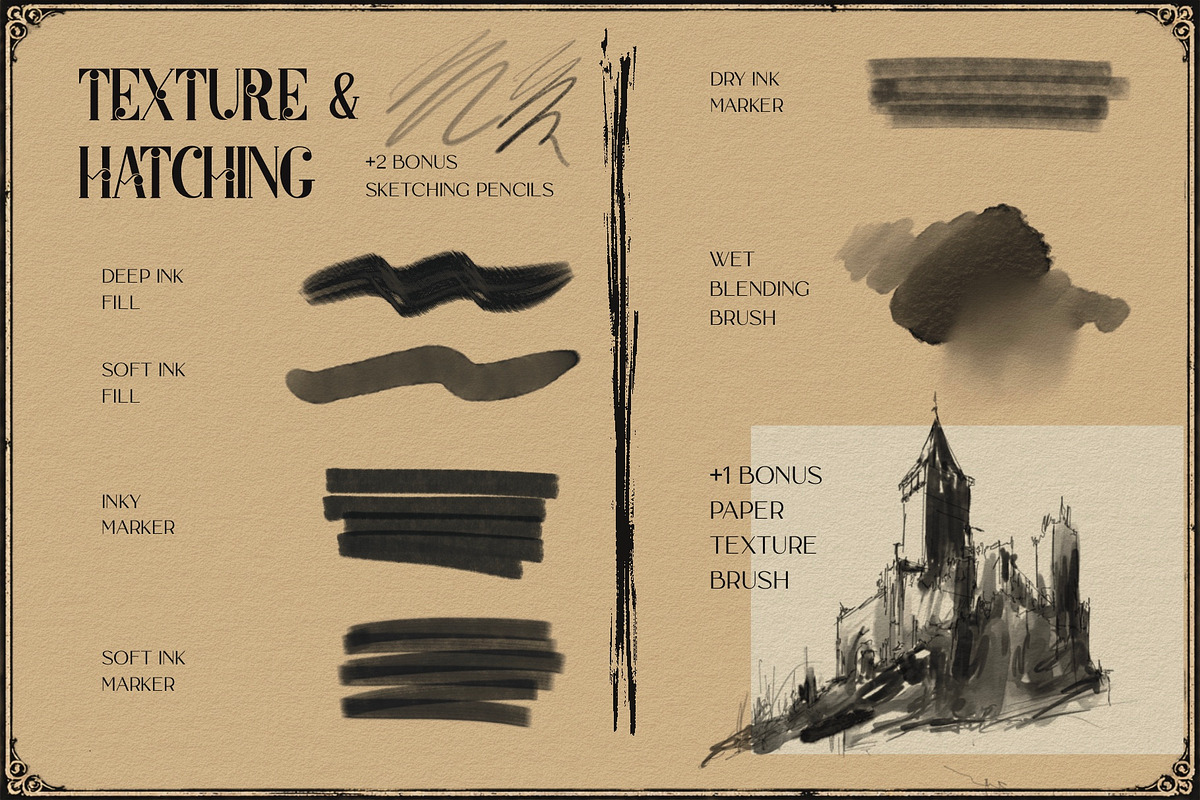 The Ultimate Ink Collection, a Brush Add-On by GRANCI STUDIOS (Photo 8 of 9)