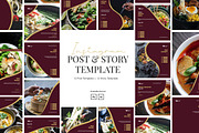 Restaurant Instagram Template, a Social Media Template by peterdraw (Thumbnail 1 of 6)