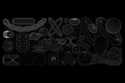 WIREFRAME GEOMETRIC ELEMENTS, an Object Graphic by BonkiStudio (Thumbnail 1 of 10)