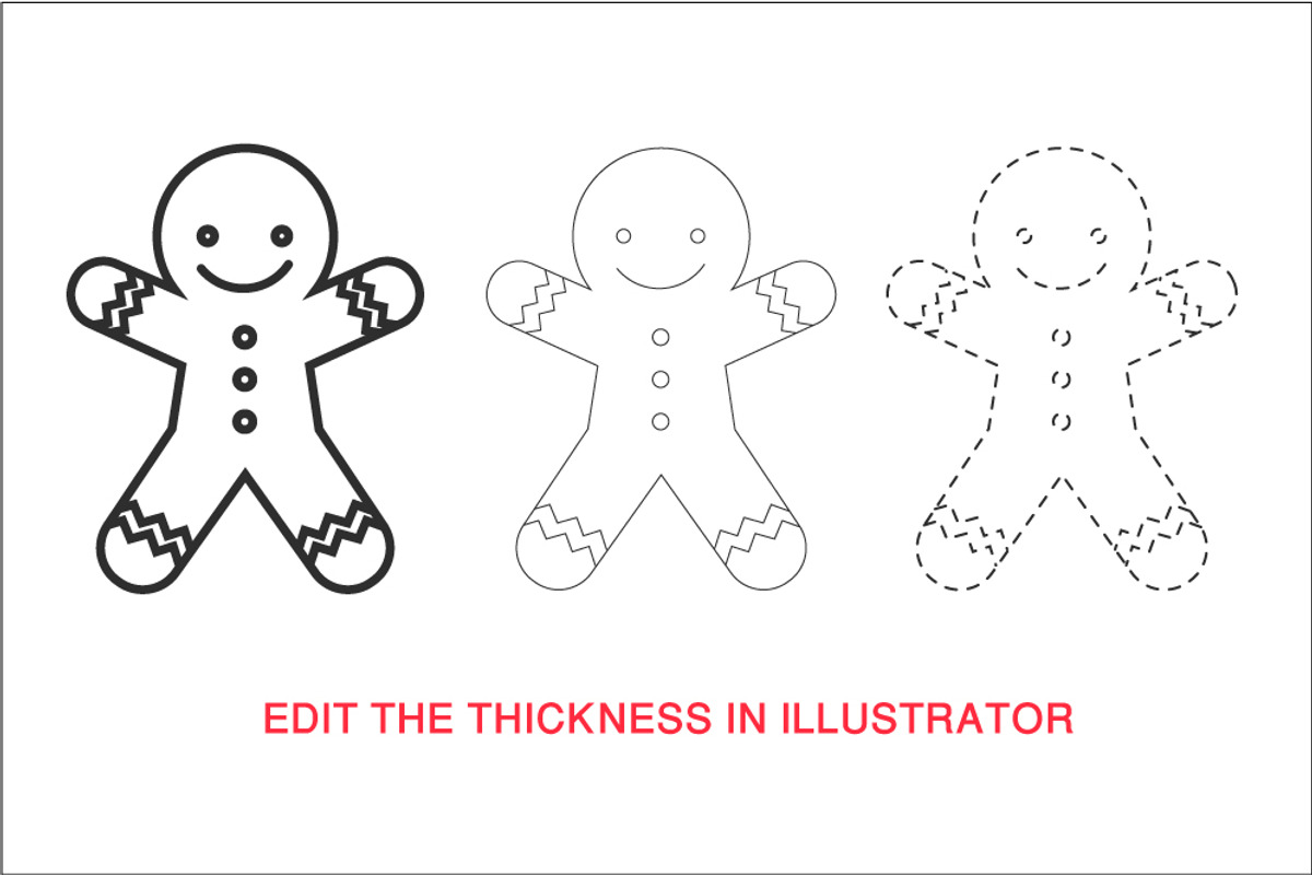 Christmas Stroke Icons set, an Outline Icon by Marish (Photo 5 of 5)