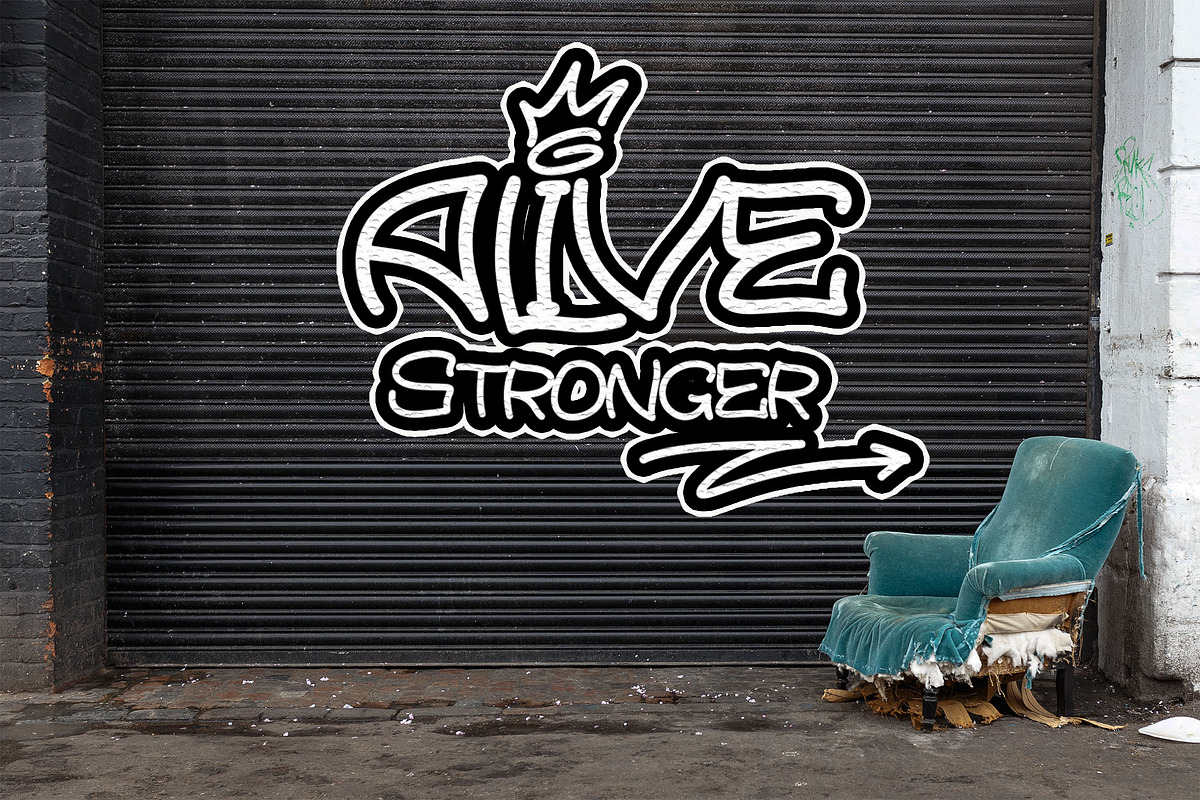 AMORAD Graffiti Font, a Handwritten Font by NTC Graphic (Photo 5 of 9)
