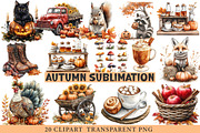 Autumn Sublimation Clipart, an Illustration by cherrydesign (Thumbnail 1 of 3)