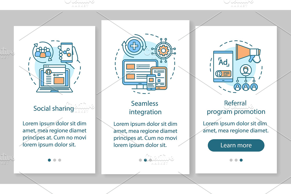 Referral program key items app pages, a Templates & Theme by IMG ...