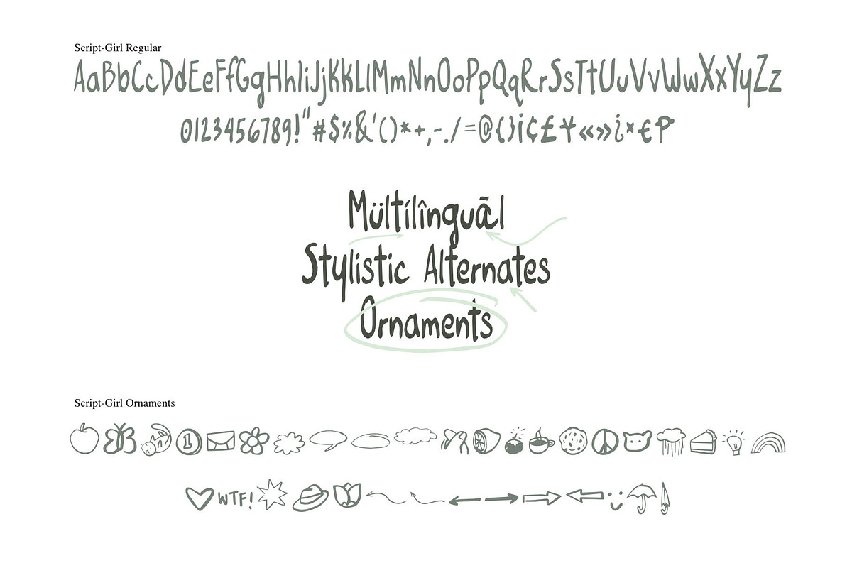 Script-Girl, a Sans Serif Font by Hello Wala Type Foundry (Photo 6 of 7)