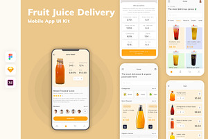 Fruit Juice Delivery App UI Kit