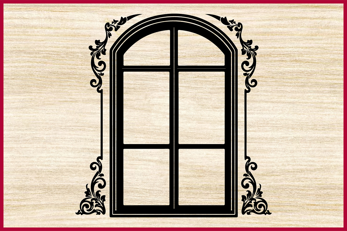 25 Vintage Frame and Window SVG Set, a Decorative Illustration by Artivon (Photo 3 of 4)