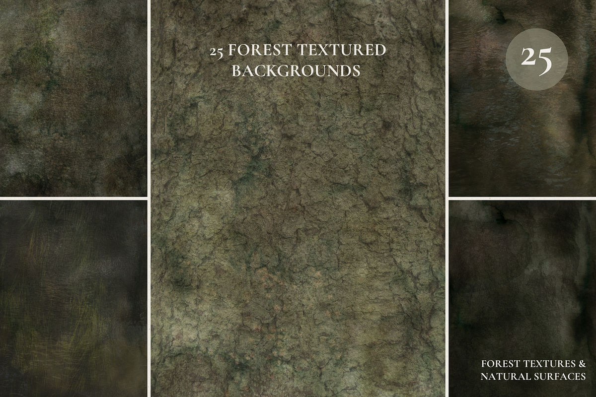 FOREST Organic Textures Backgrounds, a Background Graphic by Alisovna (Photo 6 of 12)