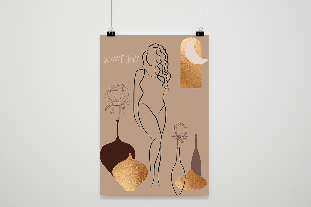 LINE ART COLLECTION BLACK FEMALE, a Healthcare Illustration by ArtOLB (Photo 10 of 10)