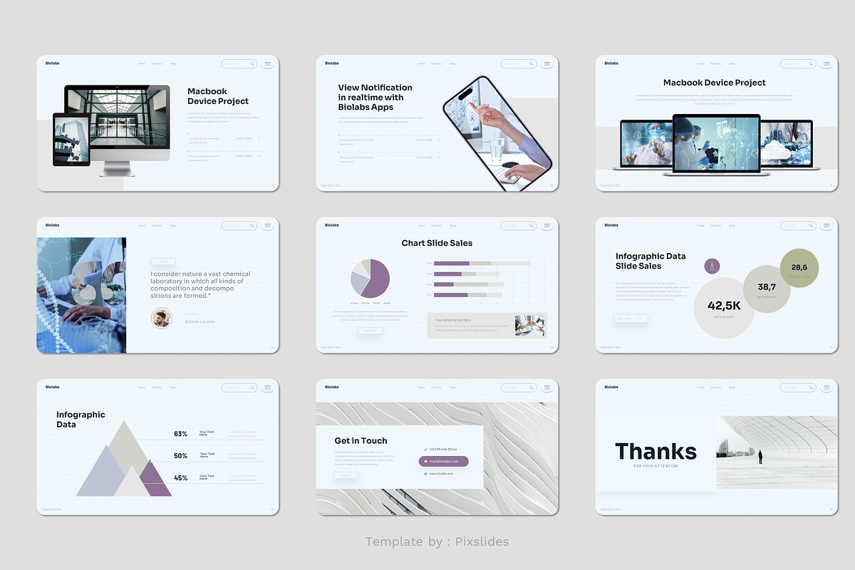 Laboratory & Science PowerPoint, a Presentation Template by Pixslides (Photo 6 of 7)