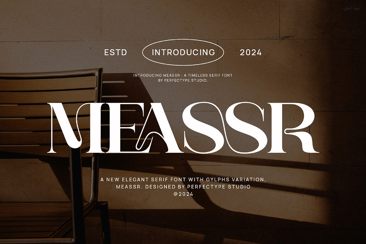 Meassr Elegant Serif Font, a Serif Font by Perfectype (Photo 1 of 6)