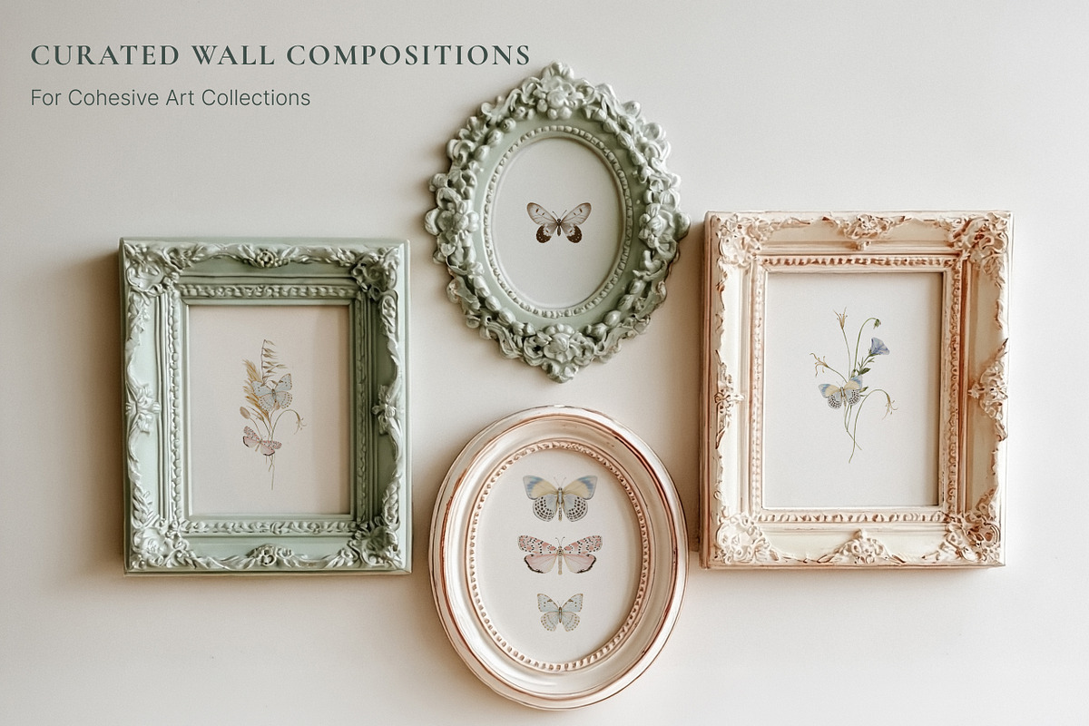 Château Bloom Vintage Frame Mockups, a Household Mockup by NikiArts (Photo 9 of 12)