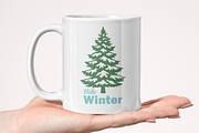 Snowy Pine Tree SVG PNG Bundle, a Seasonal Illustration by Kusumaillustration (Thumbnail 14 of 14)