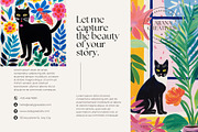 Botanical Cat Clipart Templates, an Animal Illustration by ARTOZEN DIGITAL (Thumbnail 3 of 16)