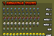 Zombie Outbreak - Game Sprites, an Illustration by pzUH (Thumbnail 3 of 8)