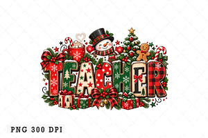 Christmas Teacher png