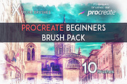 Procreate Beginners Brushset, a Brush Add-On by Extreme Brushes (Thumbnail 1 of 2)