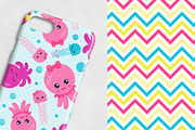 OCTOPUS LOVE Pattern collection, a Pattern Graphic by PrettyPatterns (Thumbnail 3 of 5)