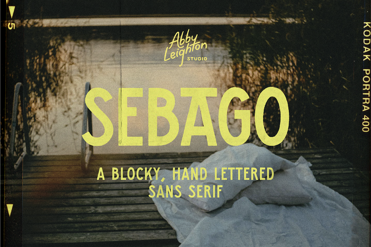 SEBAGO by Abby Leighton, a Sans Serif Font by Abby Leighton Studio (Photo 1 of 5)