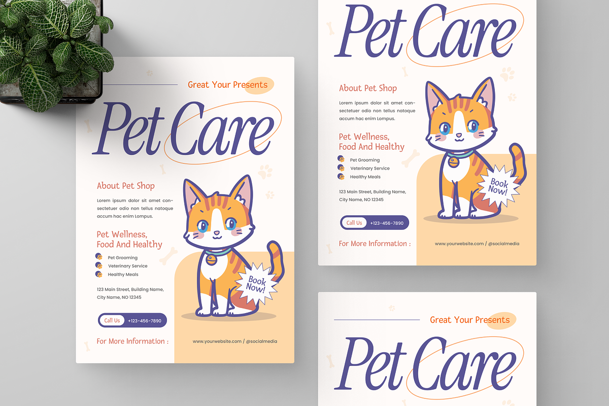 Pet Care Flyer, a Flyer Template by Annora Studio (Photo 5 of 5)