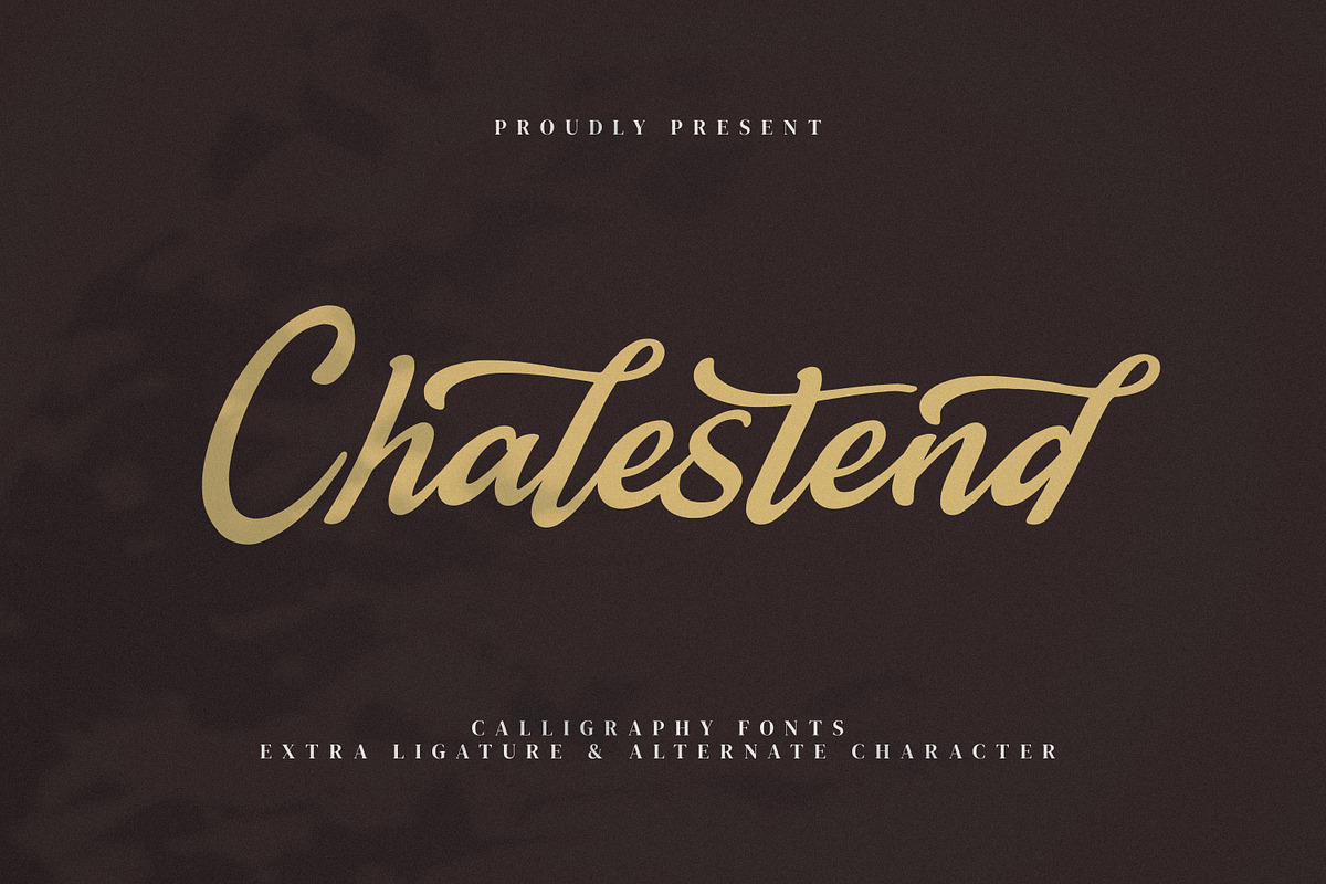Chalestend, a Script Font by Goresan Studio (Photo 1 of 15)