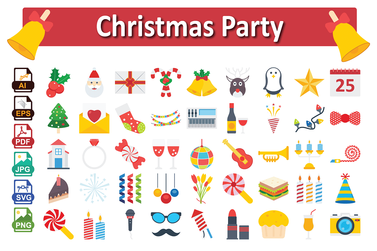 Christmas Vector Icons, an Icon by Vector Portal (Photo 1 of 6)