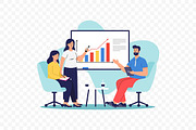 Woman Presenting Marketing Chart, a Work Illustration by Partikusi Design (Thumbnail 3 of 3)