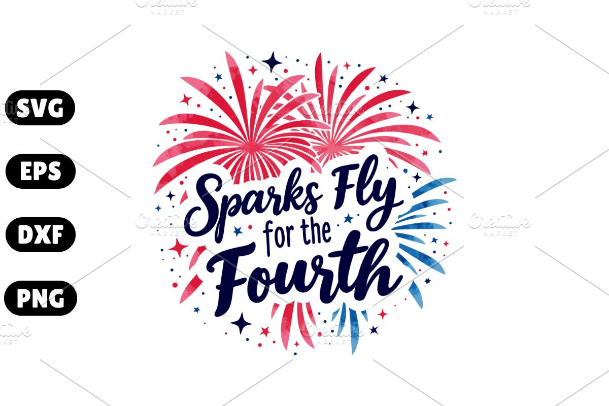 Sparks Fly for the Fourth SVG #2, an Illustration by Awieee1 (Photo 1 of 4)