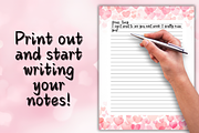 Valentine's Day Heart Stationery, a Stationery Template by Pixels N Bows (Thumbnail 3 of 3)