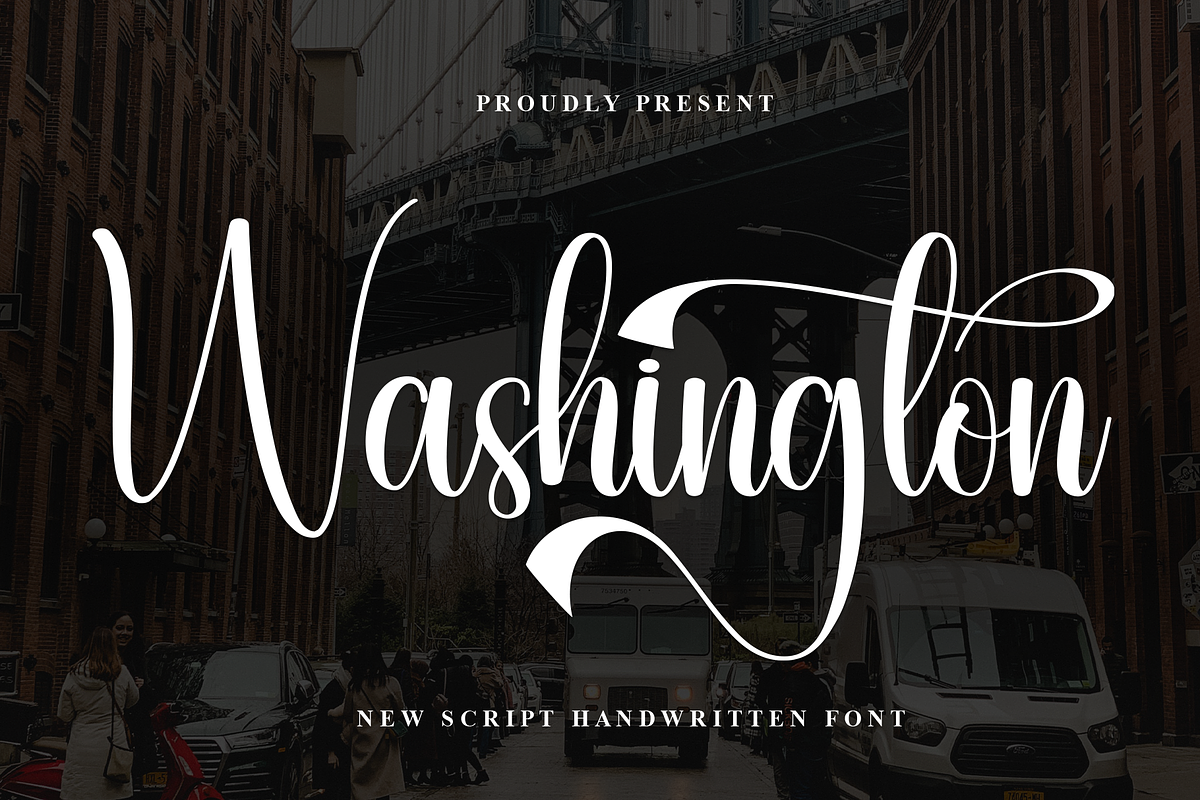 Washington | Script Font, a Handwritten Font by Scratchones (Photo 1 of 9)