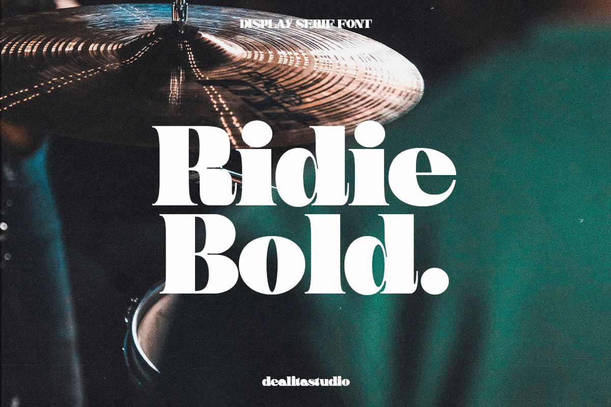 Ridie - Display Font, a Serif Font by dealitastudio (Photo 1 of 7)