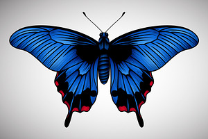 Blue Swallowtail Butterfly Vector