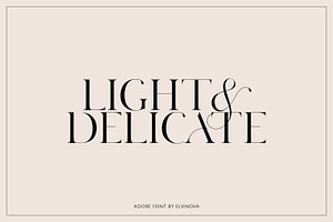 Adore Modern Serif Font