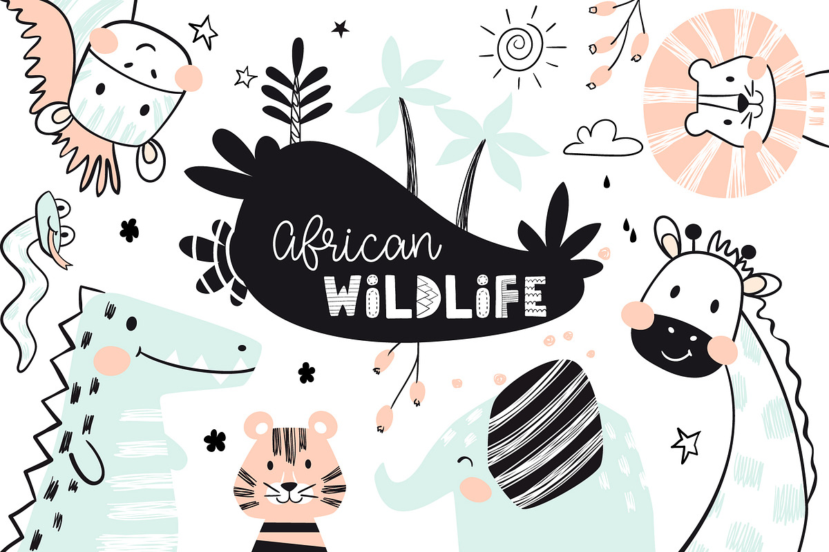 African animals, an Animal Illustration by MeadowFox (Photo 1 of 6)