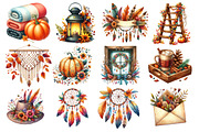 Boho Autumn Clipart, an Illustration by Dream Creation (Thumbnail 2 of 4)