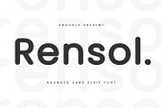 Rensol Rounded Sans Serif Font, a Sans Serif Font by Maulana Creative (Thumbnail 1 of 8)