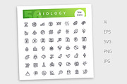 Biology Line Icons Set, an Outline Icon by Voysla's Shop (Thumbnail 4 of 4)